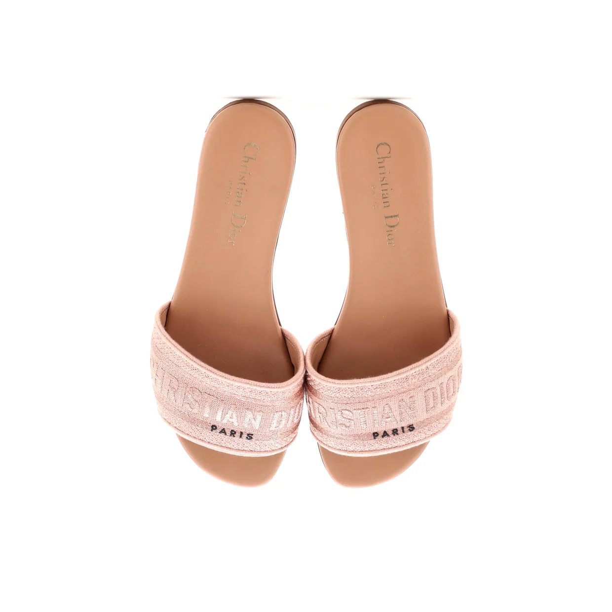 Women's Dway Flat Sandals Embroidered Canvas - Deep Luxury