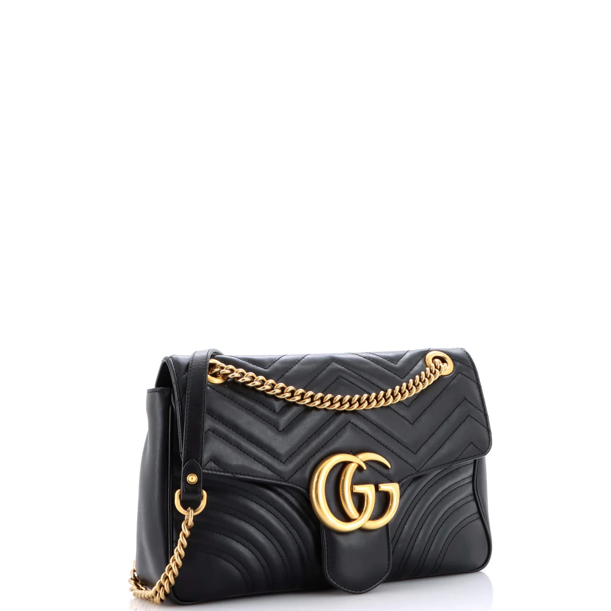 GG Marmont Flap Bag Matelasse Leather Medium - Deep Luxury