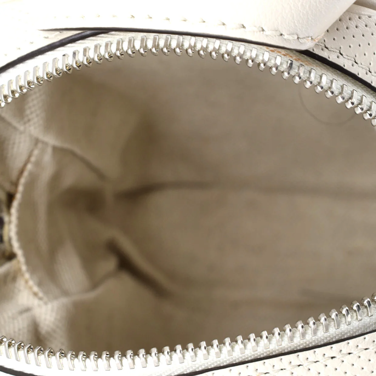 Top Handle Crossbody Bag GG Embossed Perforated Leather Mini - Deep Luxury