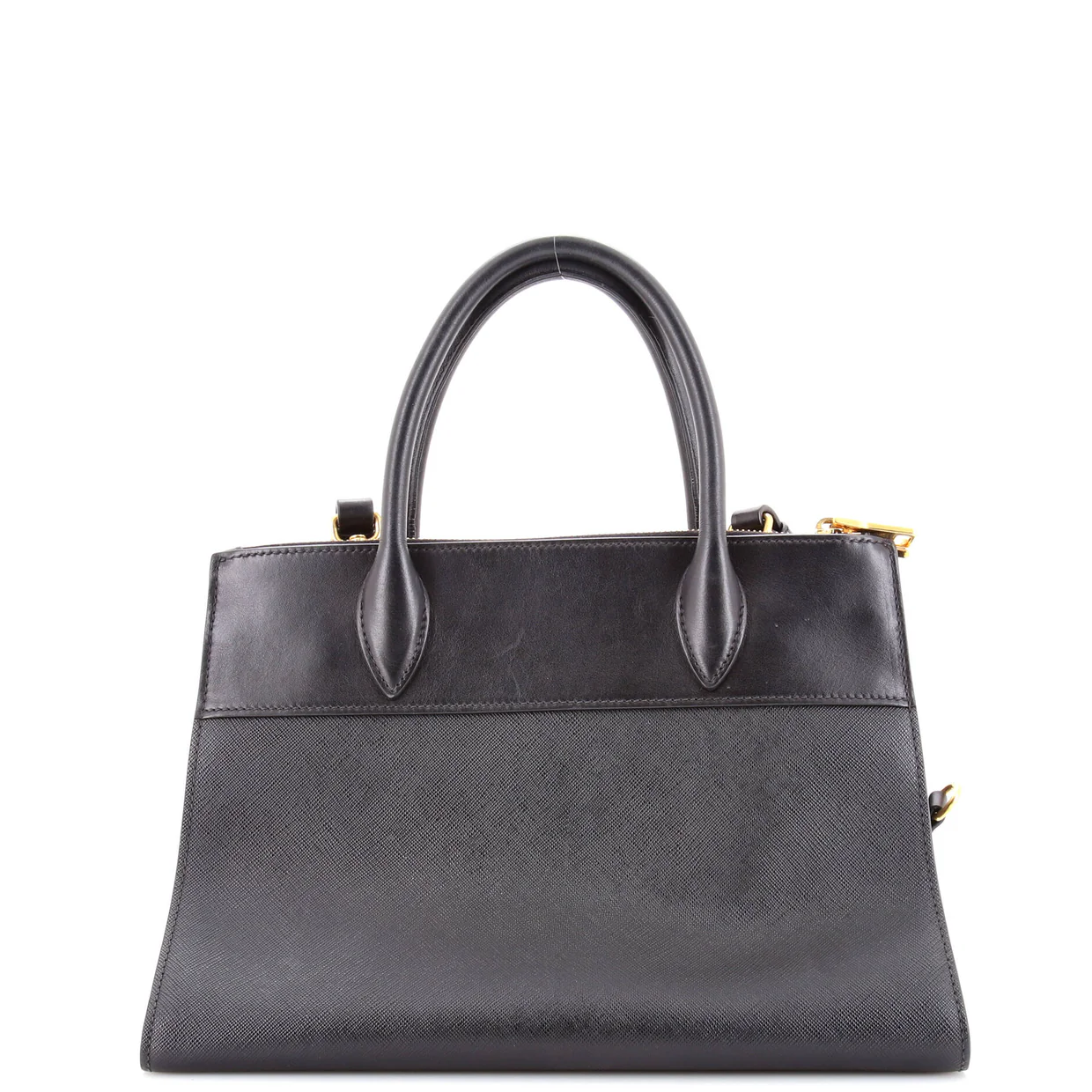 Paradigme Tote Saffiano with City Calf Medium - Deep Luxury