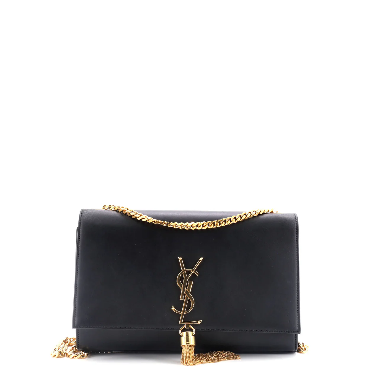 Classic Monogram Tassel Crossbody Bag Leather Medium - Deep Luxury