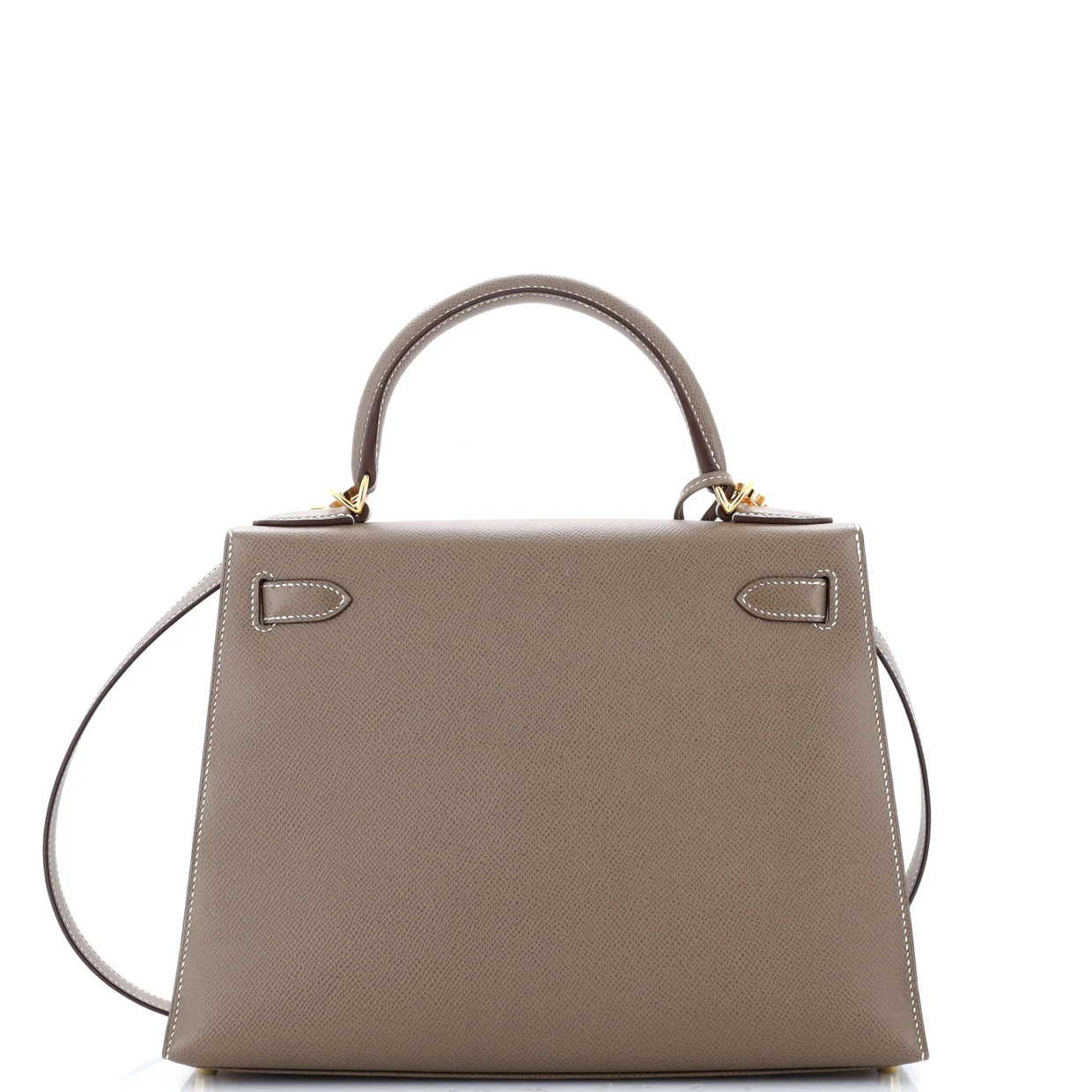 Kelly Handbag Grey Epsom with Gold Hardware 28 - Deep Luxury