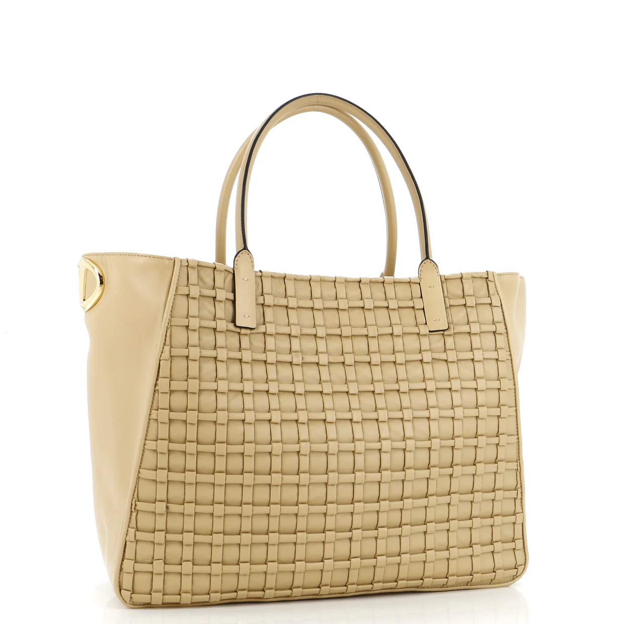 VLogo Bold Tote Leather Large - Deep Luxury