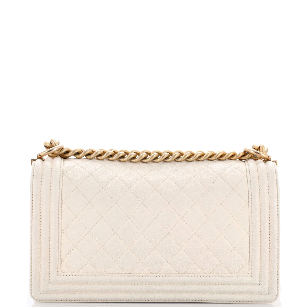 Boy Flap Bag Quilted Caviar Old Medium - Deep Luxury