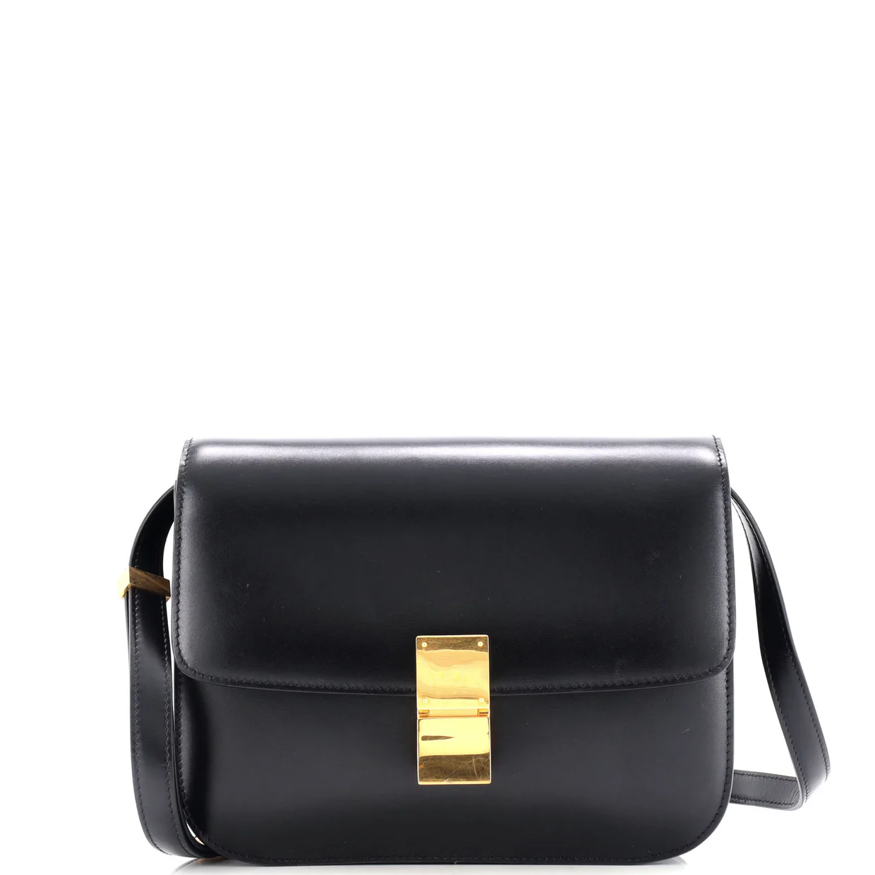 Classic Box Bag Smooth Leather Medium - Deep Luxury