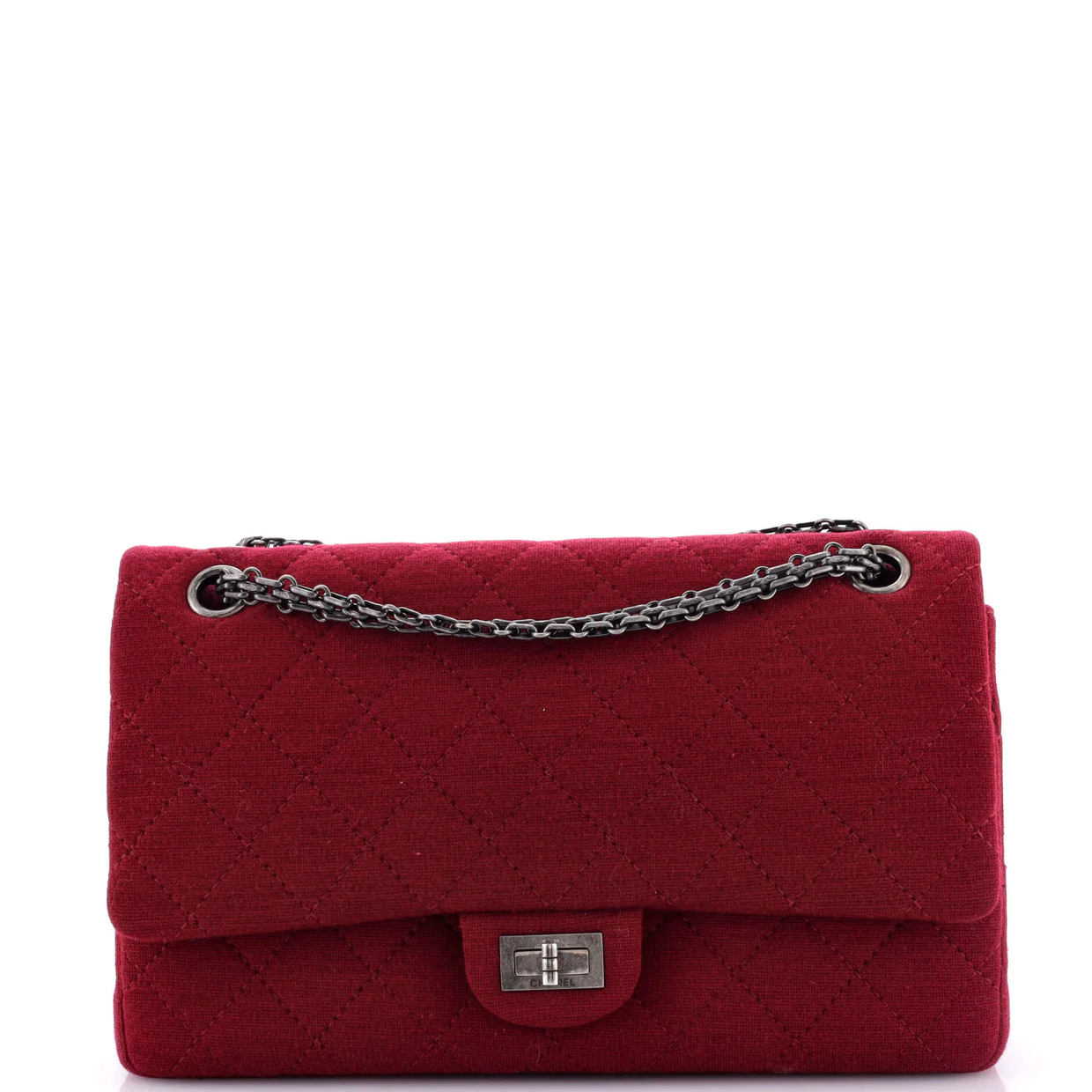 Reissue 2.55 Flap Bag Quilted Jersey 226 - Deep Luxury