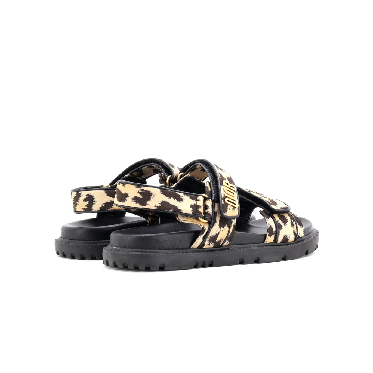 Women's DiorAct Sandals Printed Technical Fabric - Deep Luxury
