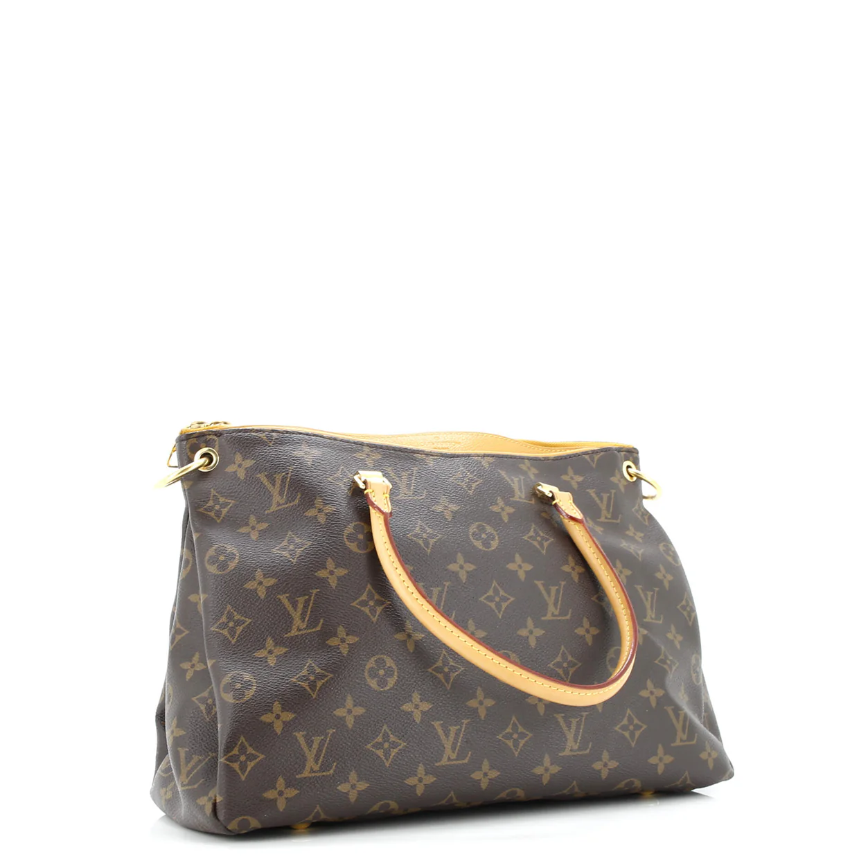 Pallas Tote Monogram Canvas with Leather - Deep Luxury