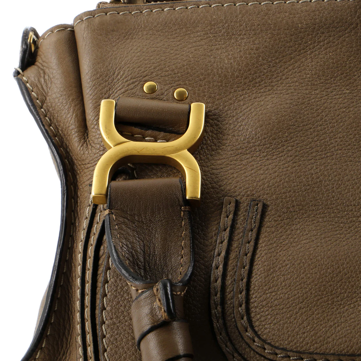 Marcie Satchel Leather Medium - Deep Luxury