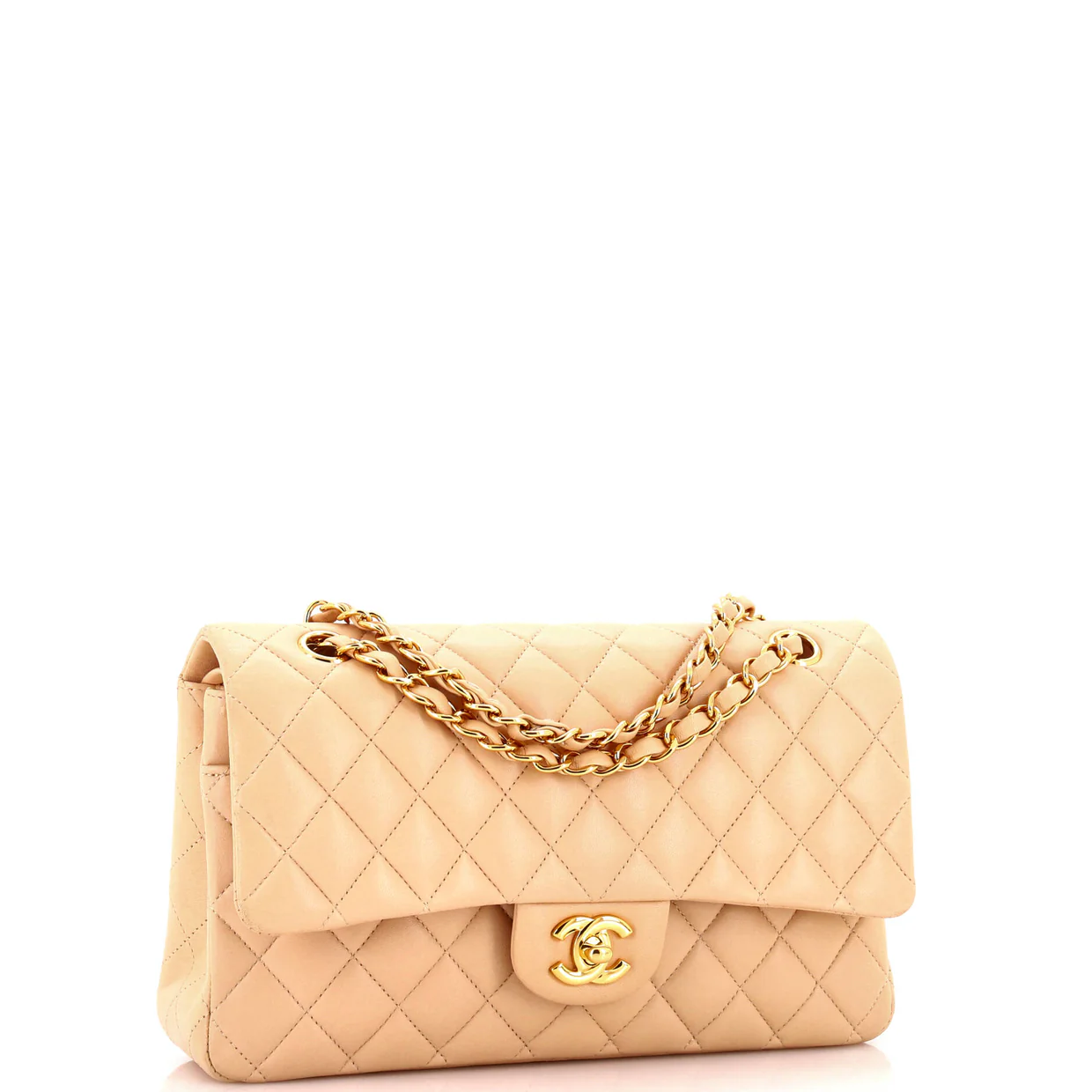 Classic Double Flap Bag Quilted Lambskin Medium - Deep Luxury