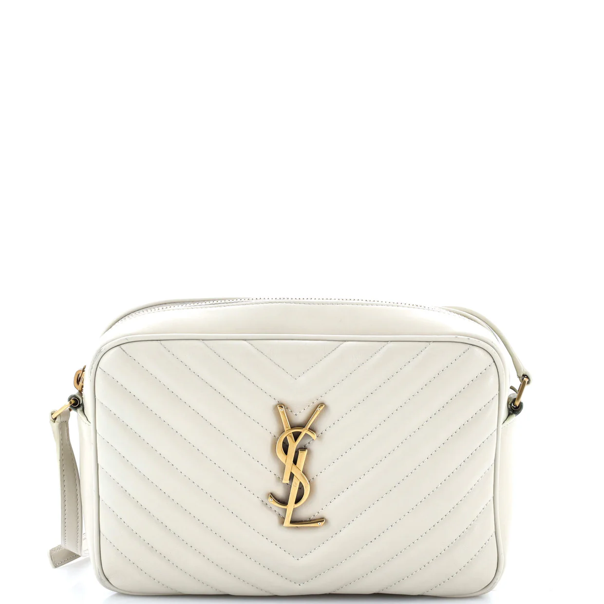 Lou Camera Bag Matelasse Chevron Leather Small - Deep Luxury