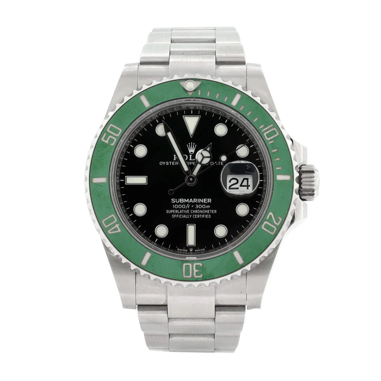 Oyster Perpetual Submariner Starbucks Date Automatic Watch Stainless Steel and Cerachrom 41 - Deep Luxury