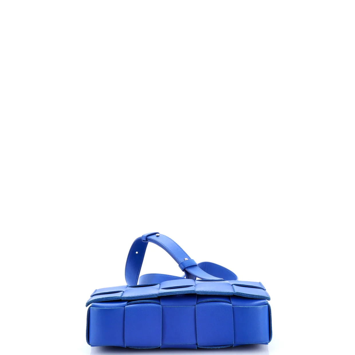 Cassette Crossbody Bag Maxi Intrecciato Leather Small - Deep Luxury