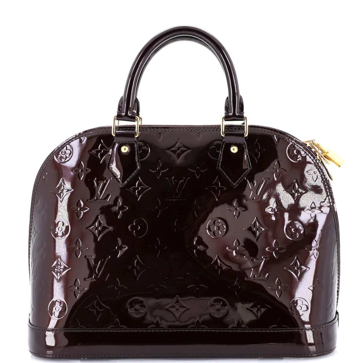Alma Handbag Monogram Vernis PM - Deep Luxury
