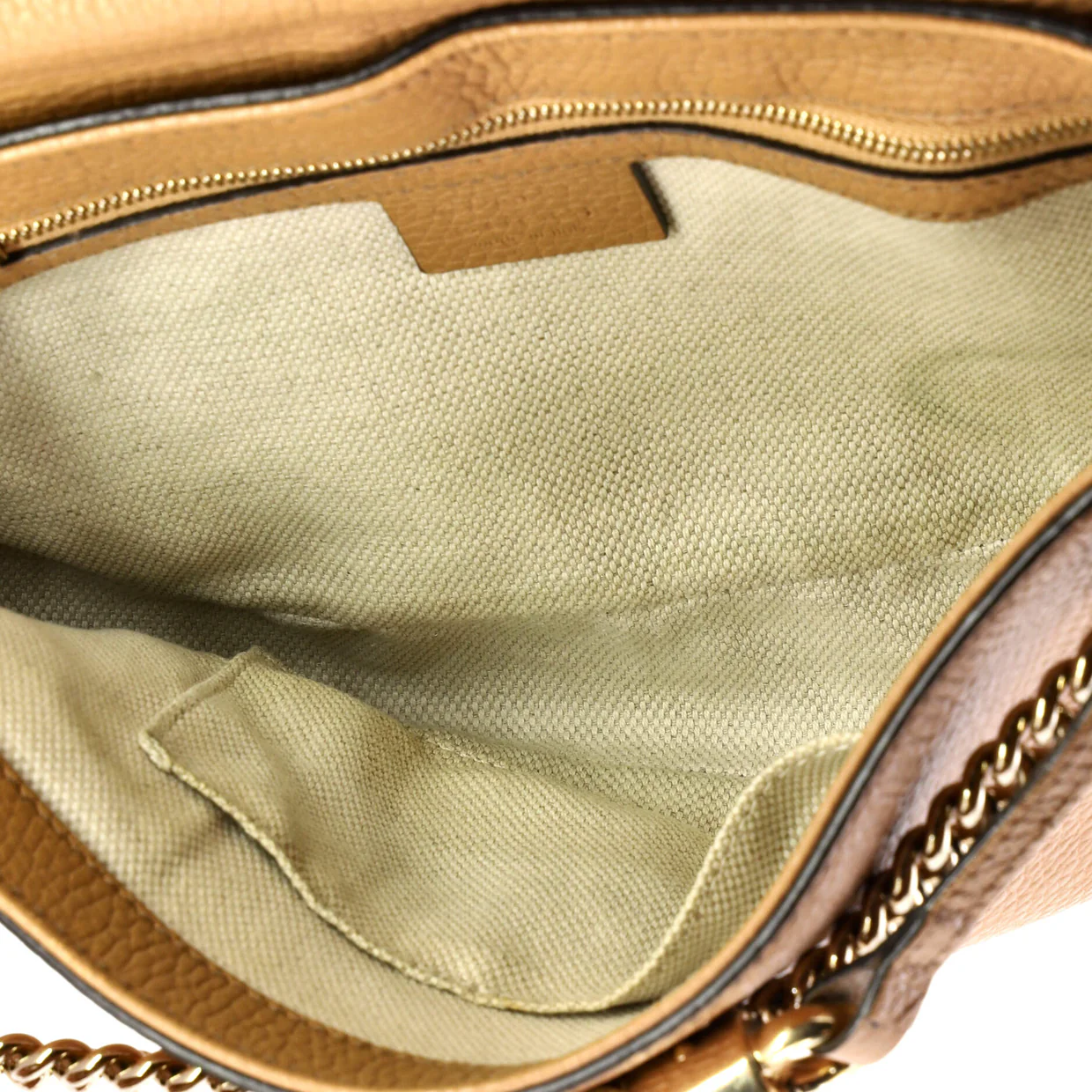 Soho Chain Crossbody Bag Leather Medium - Deep Luxury