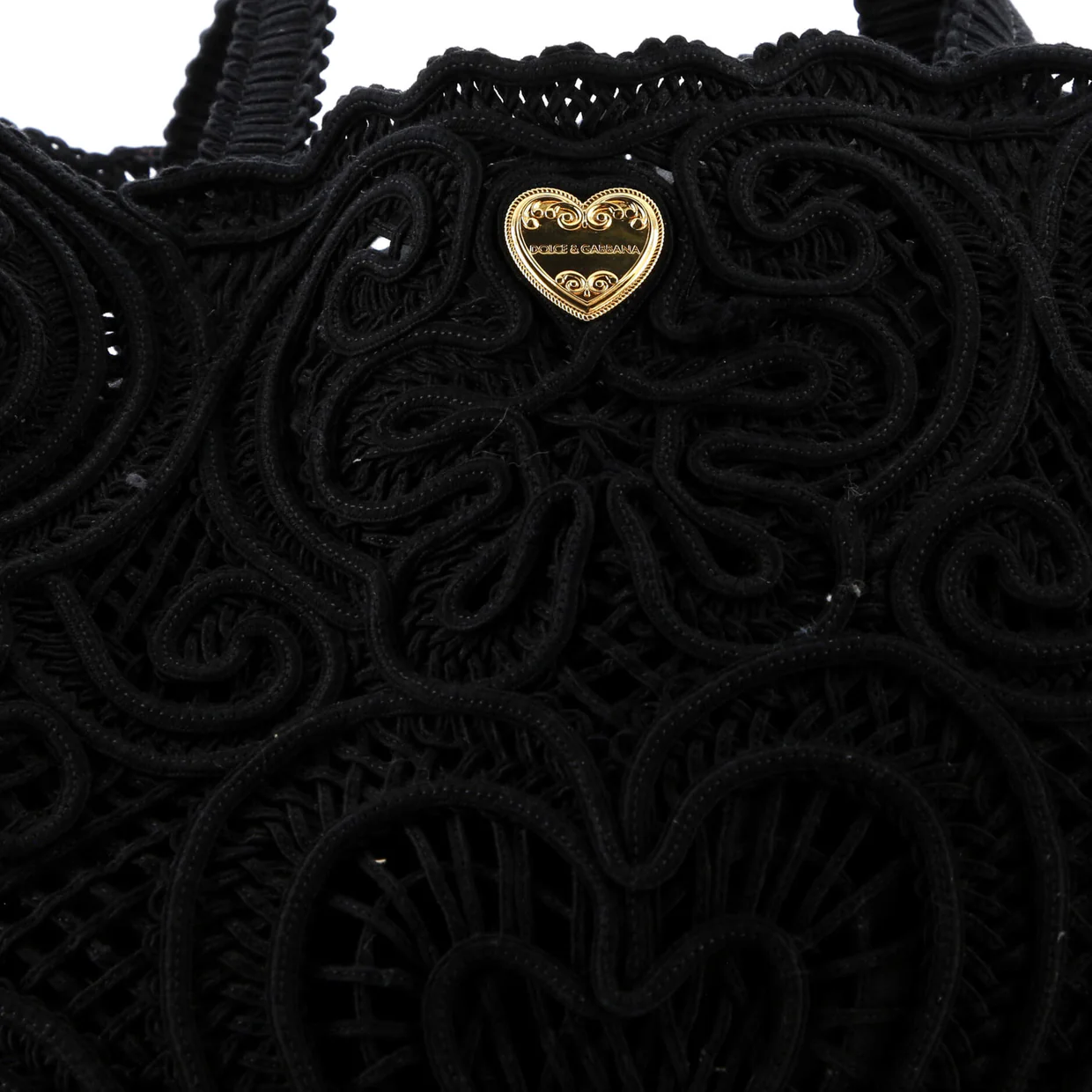 Beatrice Tote Bag Crochet Lace Jacquard Large - Deep Luxury