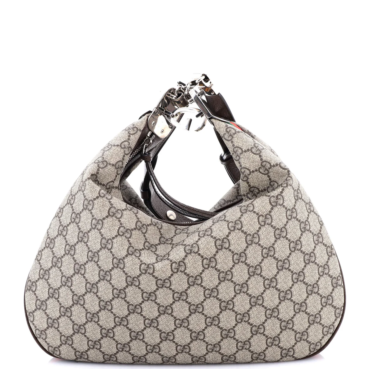 Attache Shoulder Bag GG Coated Canvas Medium - Deep Luxury