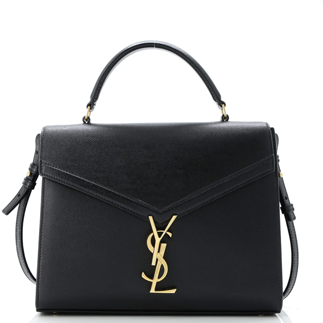 Cassandra Top Handle Bag Leather Medium - Deep Luxury