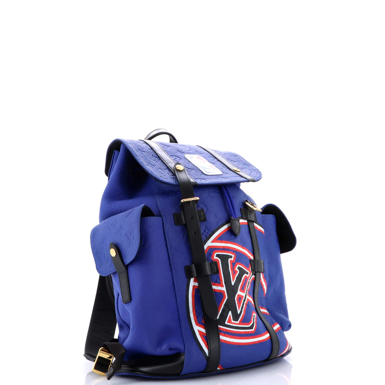 x NBA Christopher Backpack Printed Monogram Taurillon Leather MM - Deep Luxury
