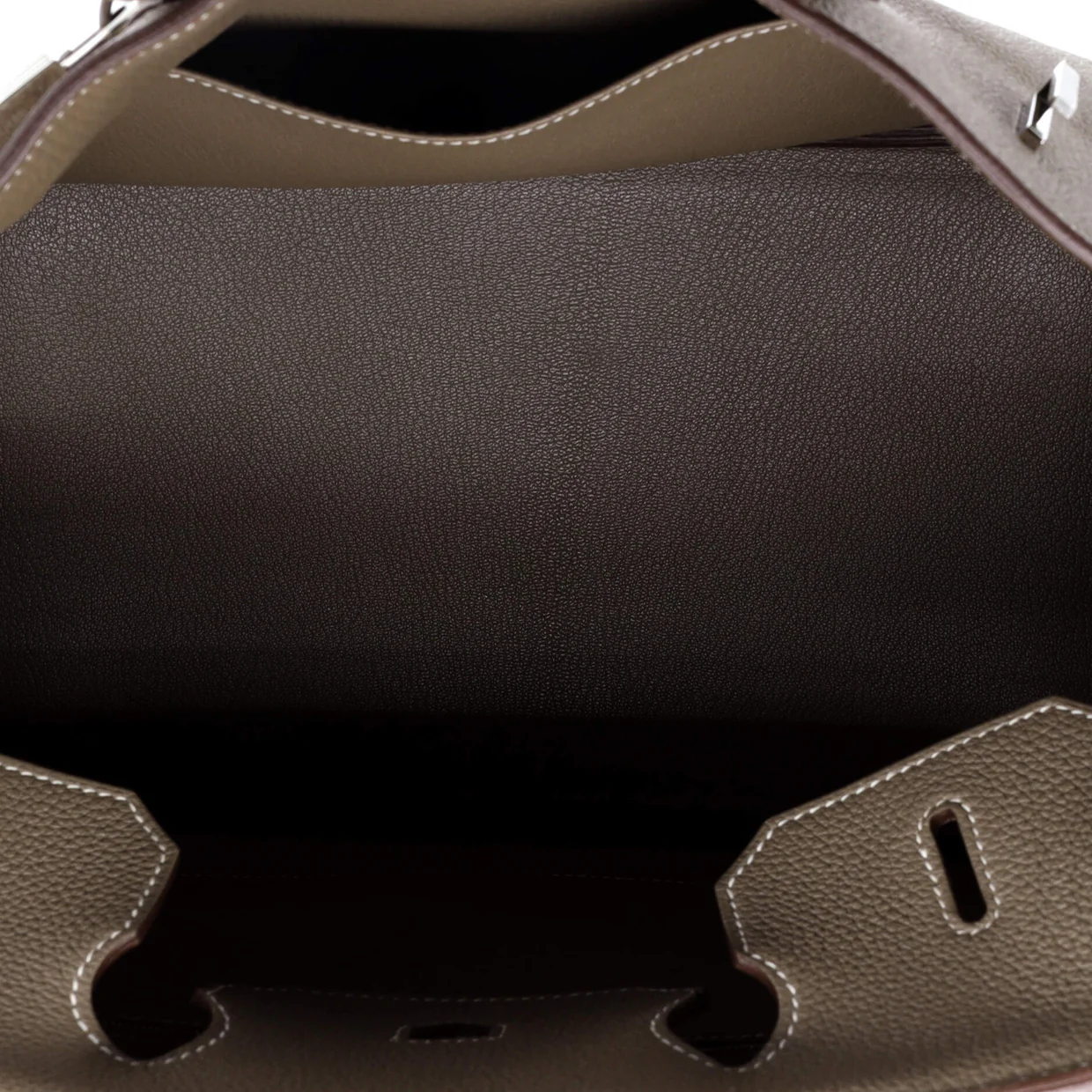Birkin Handbag Grey Togo with Palladium Hardware 35 - Deep Luxury