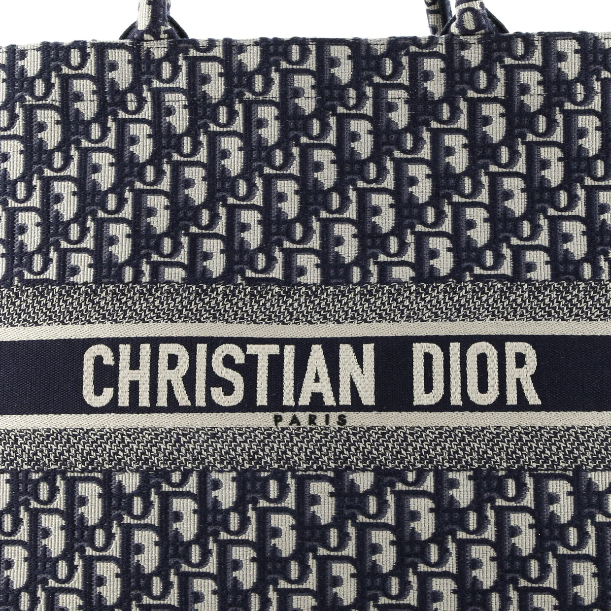 Book Tote Oblique Canvas Large - Deep Luxury