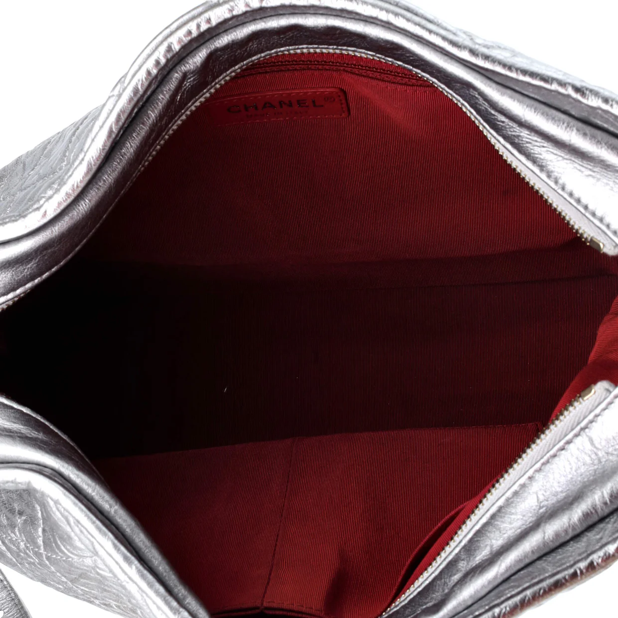 Gabrielle Hobo Quilted Metallic Aged Calfskin Large - Deep Luxury