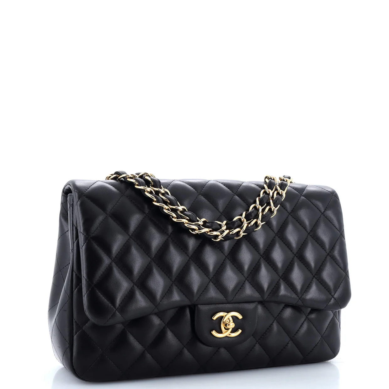 Classic Single Flap Bag Quilted Lambskin Jumbo - Deep Luxury