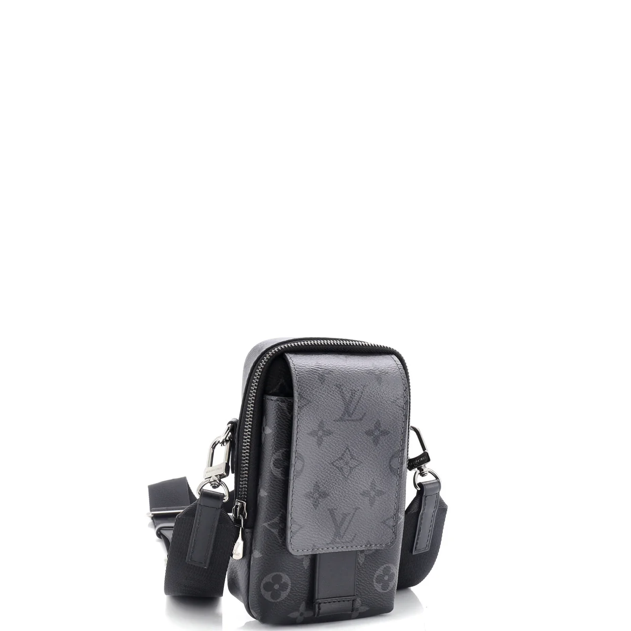 Double Phone Pouch NM Reverse Monogram Eclipse Canvas - Deep Luxury