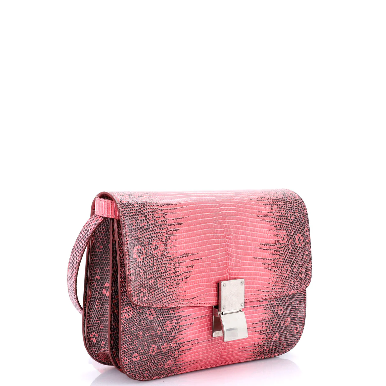 Classic Box Bag Lizard Medium - Deep Luxury