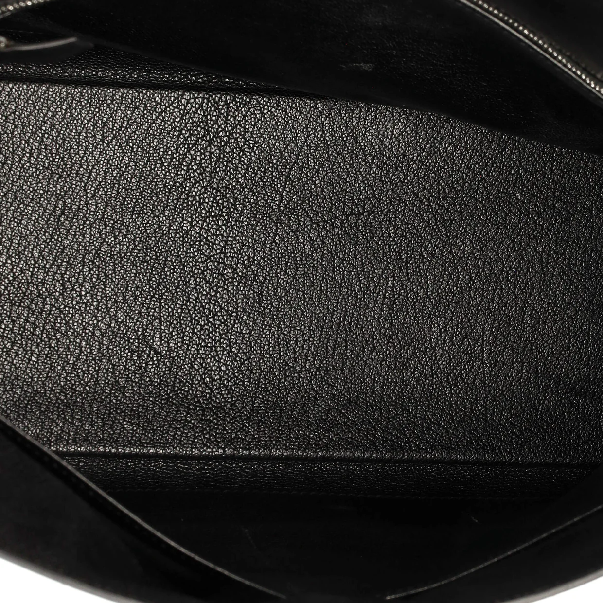 Kelly Handbag Noir Box Calf with Palladium Hardware 32 - Deep Luxury