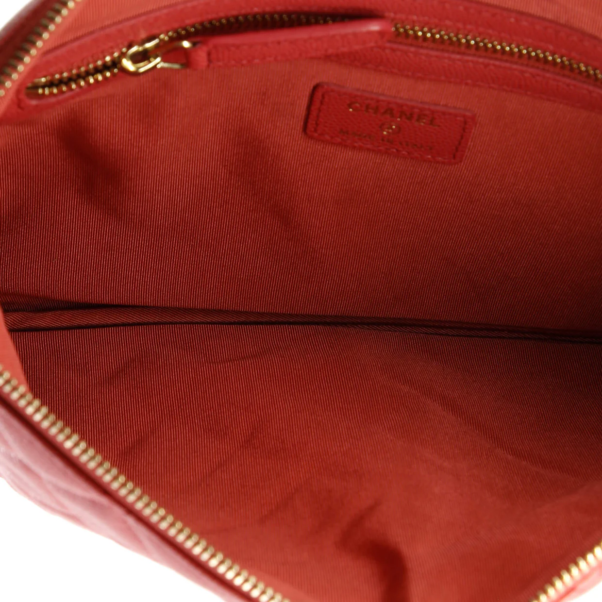 O Case Clutch Quilted Caviar Medium - Deep Luxury