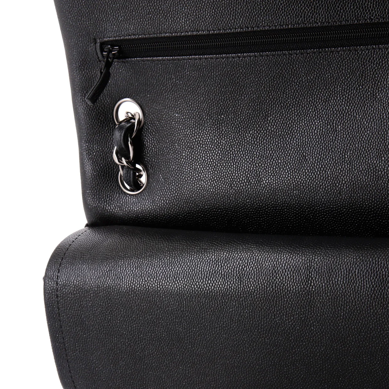 Classic Double Flap Bag Quilted Iridescent Caviar Jumbo - Deep Luxury