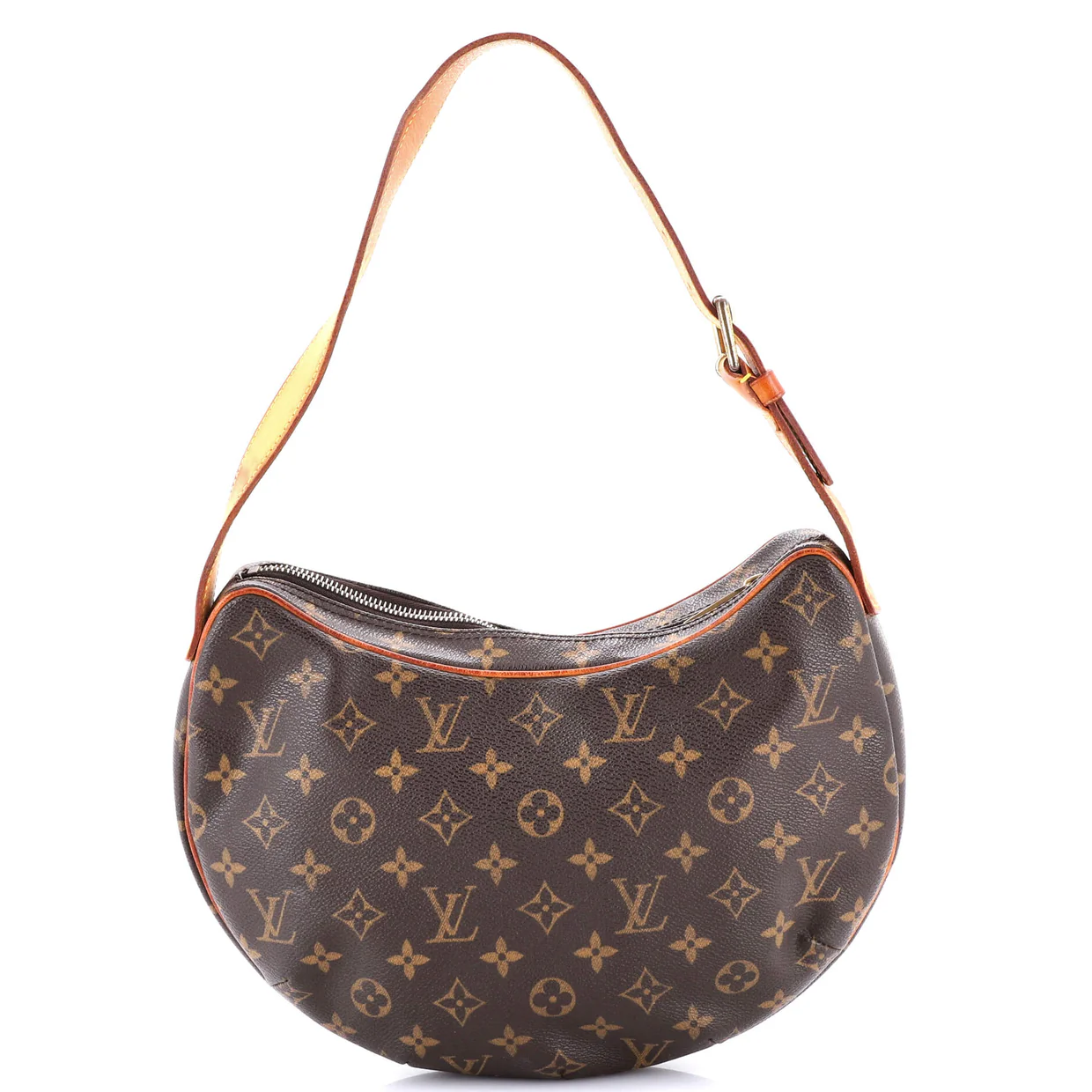 Croissant Handbag Monogram Canvas MM - Deep Luxury