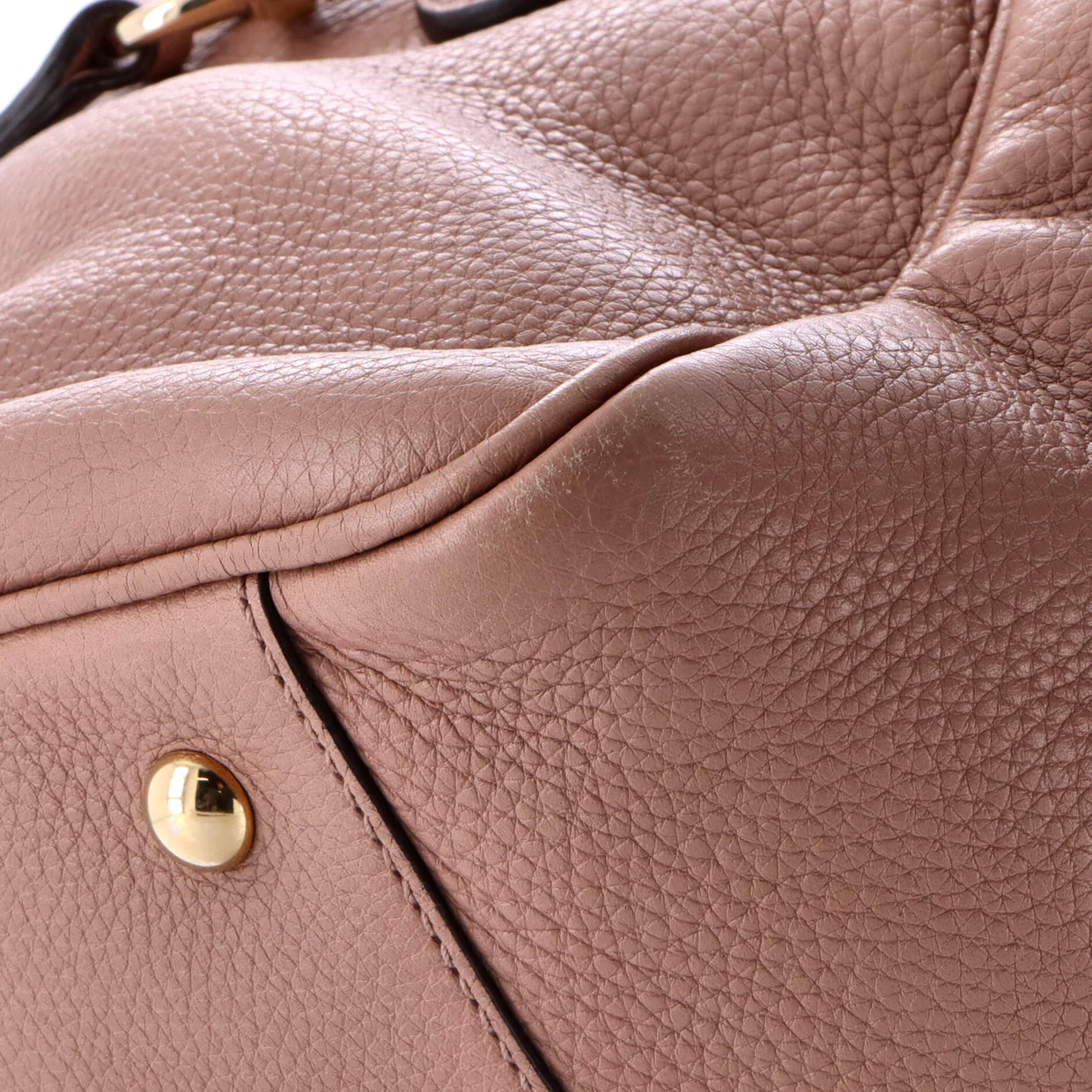 Bamboo Shopper Boston Bag Leather Medium - Deep Luxury