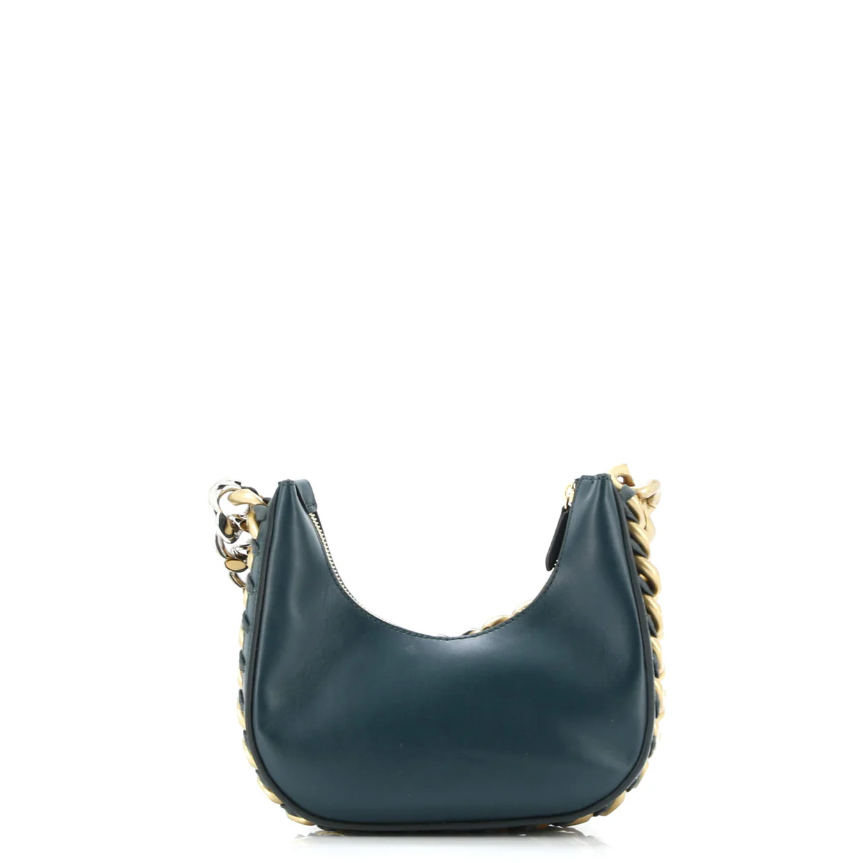 Frayme Zipped Hobo Bag Faux Leather Mini - Deep Luxury