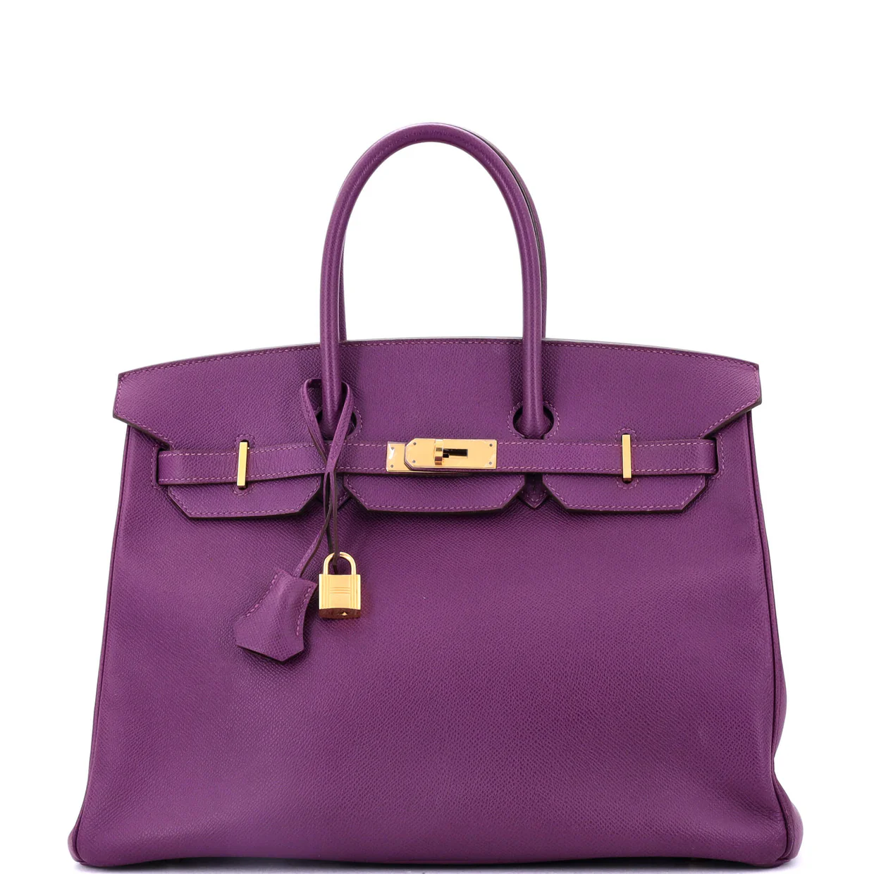 Birkin Handbag Anemone Epsom with Gold Hardware 35 - Deep Luxury