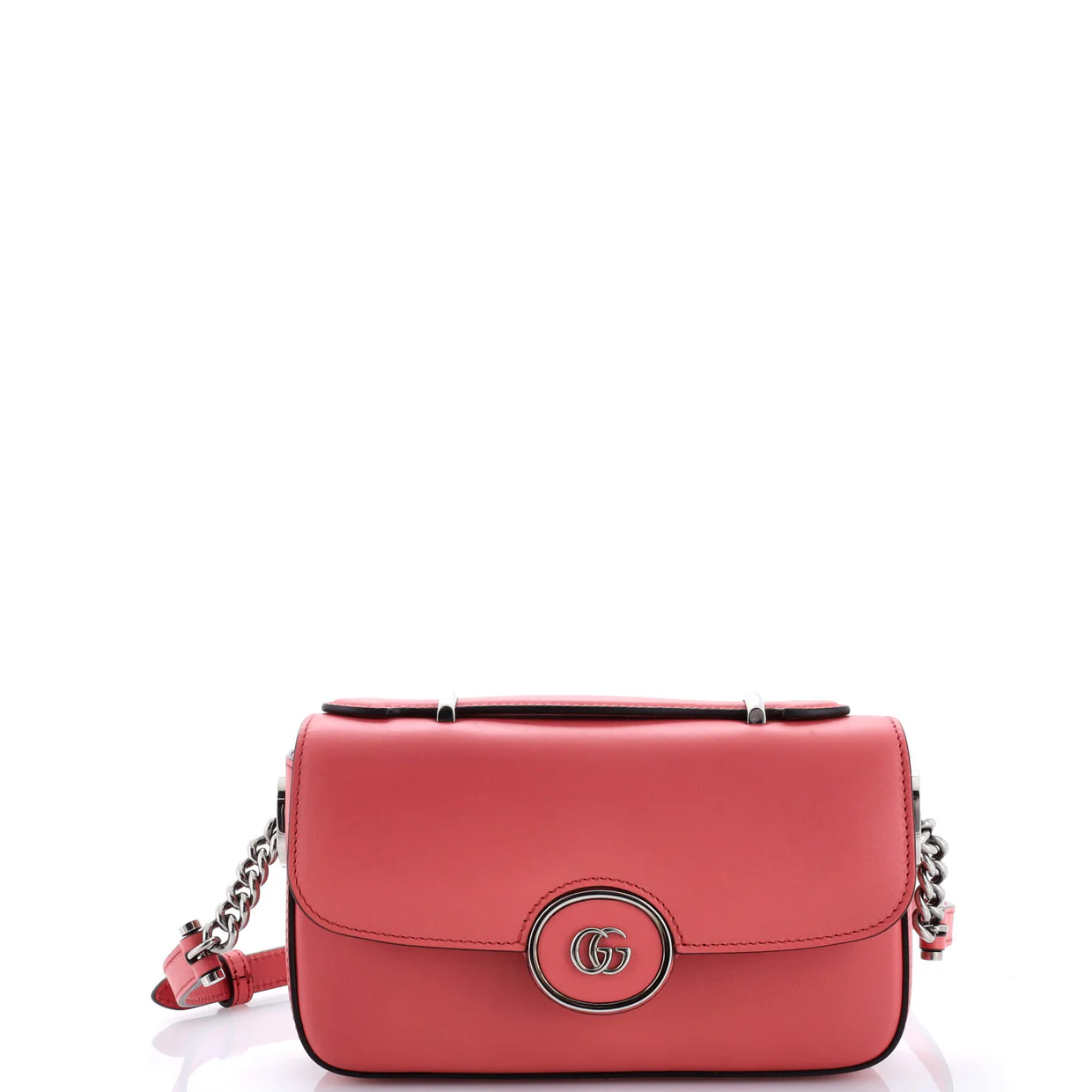 Petite GG Flap Shoulder Bag Leather Small - Deep Luxury