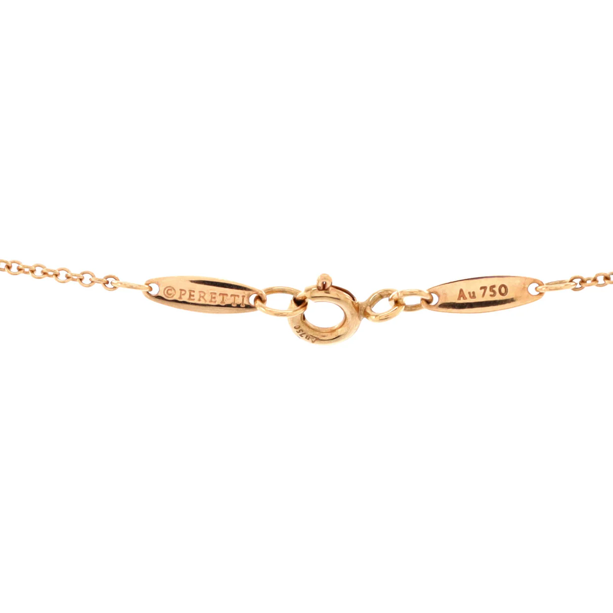 Elsa Peretti Open Heart 5 Diamonds Pendant Necklace 18K Rose Gold with Diamonds - Deep Luxury