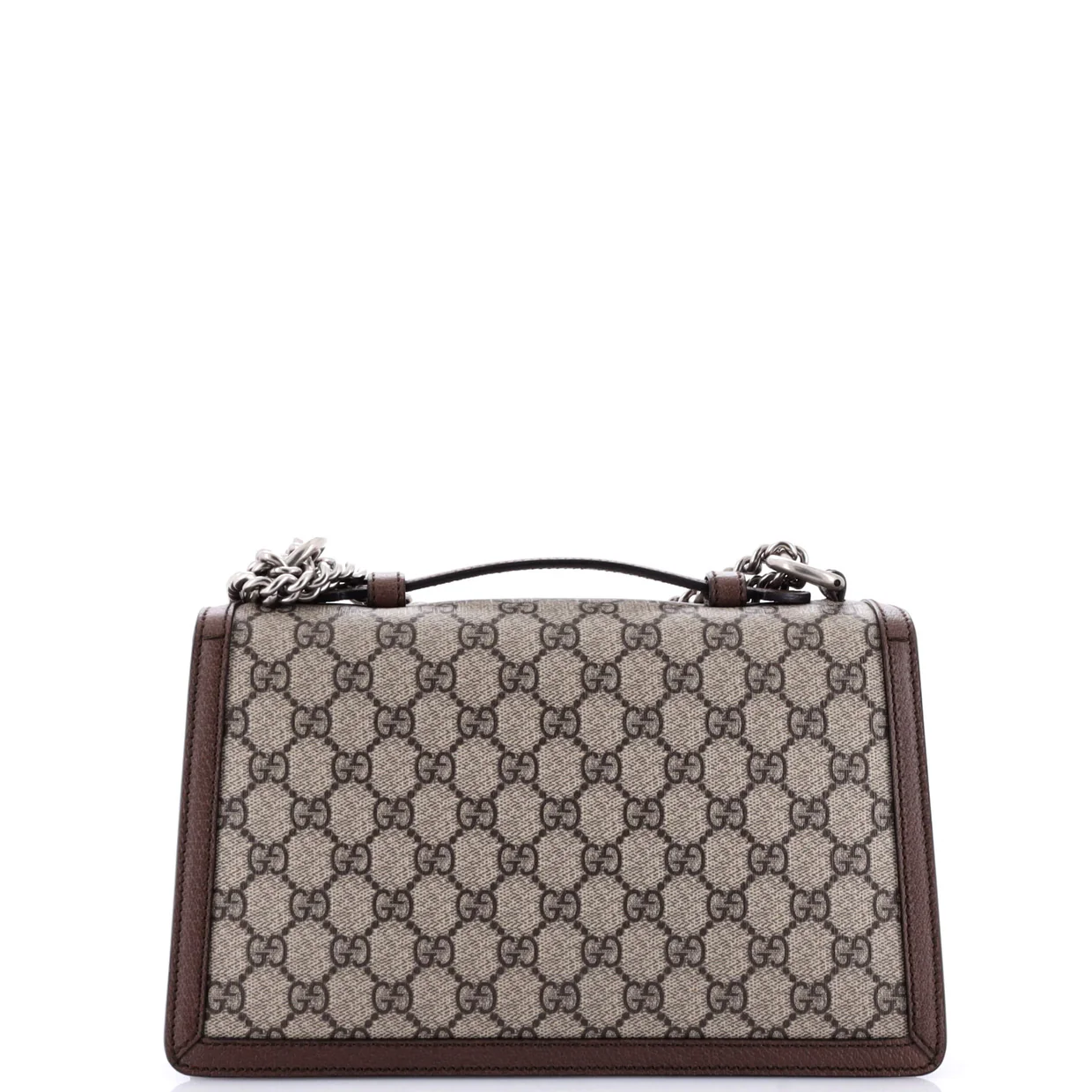 Dionysus Top Handle Chain Bag GG Coated Canvas Small - Deep Luxury