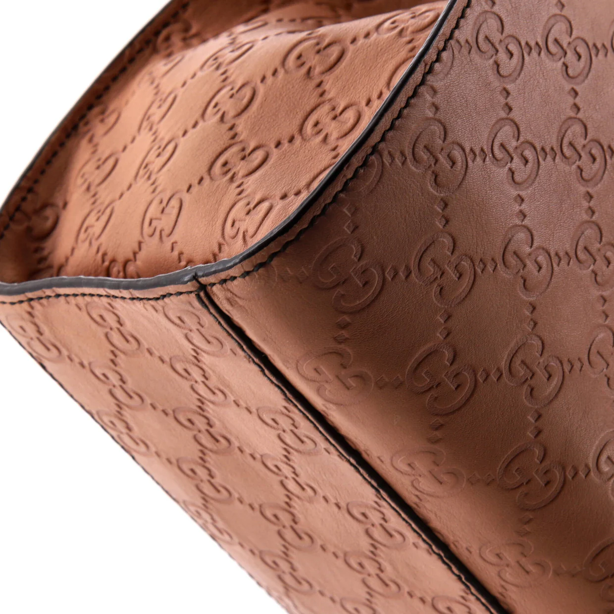 Emily Chain Flap Shoulder Bag Guccissima Leather Large - Deep Luxury