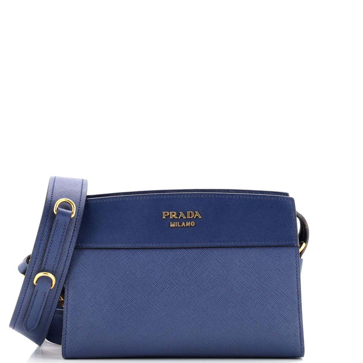 Esplanade Crossbody Bag Saffiano with City Calf Small - Deep Luxury