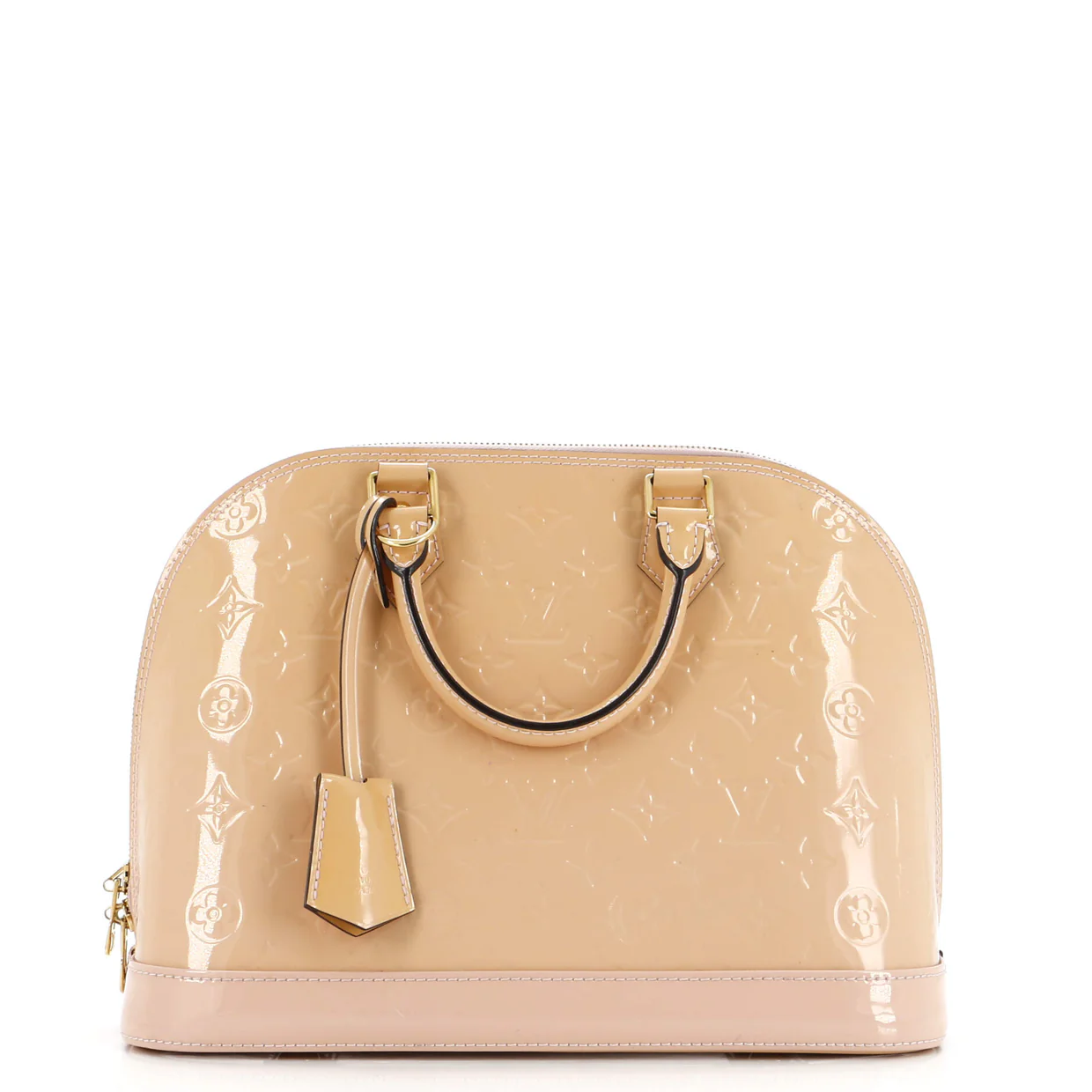Alma Handbag Monogram Vernis BB - Deep Luxury