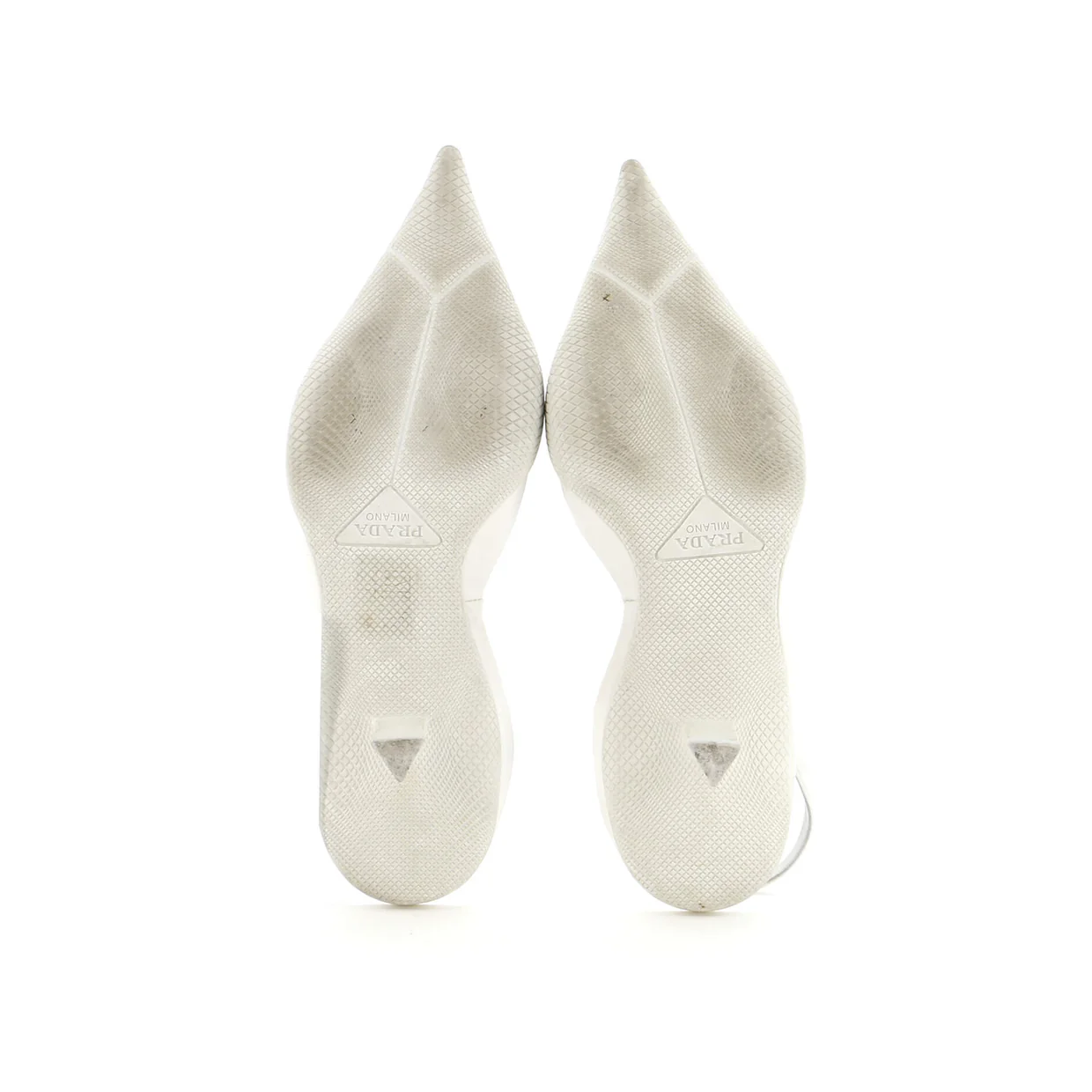 Women's Triangle Logo Slingback Pumps Nylon - Deep Luxury