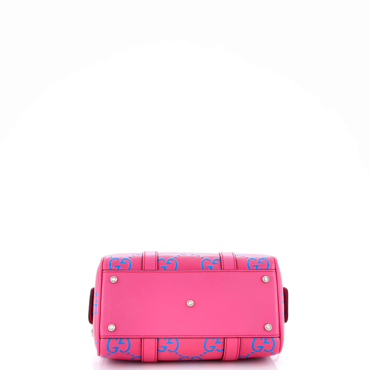 Duffle Bag GG Embossed Perforated Leather Mini - Deep Luxury