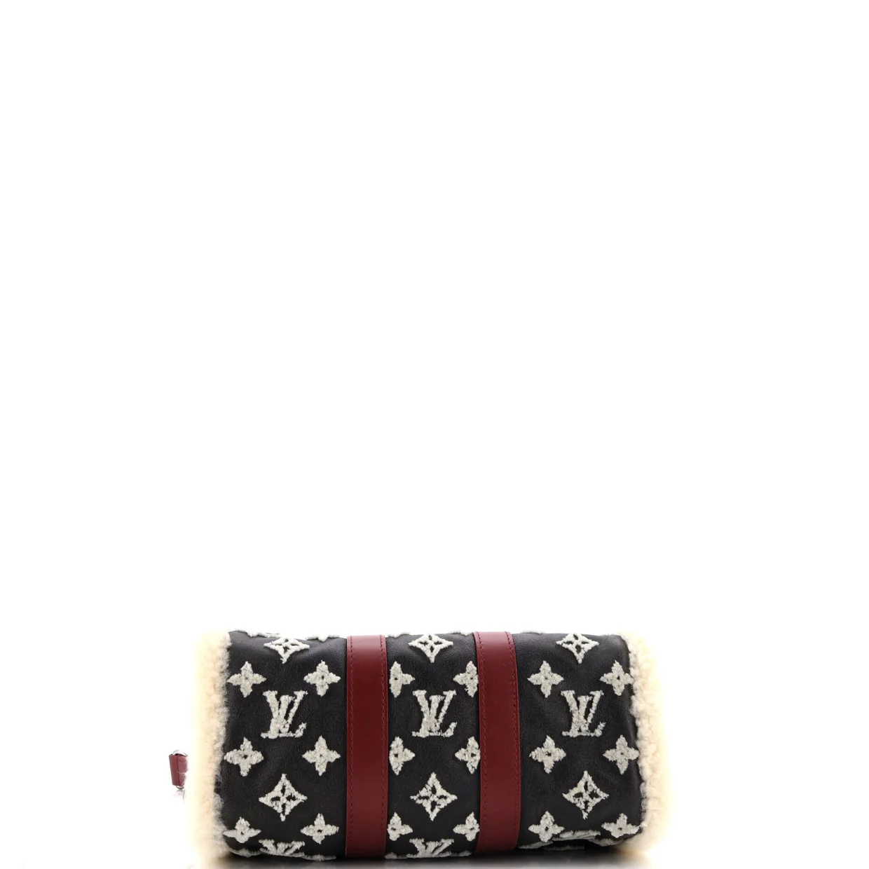 Shearling Keepall Bandouliere Bag Malletier Monogram Leather 25 - Deep Luxury