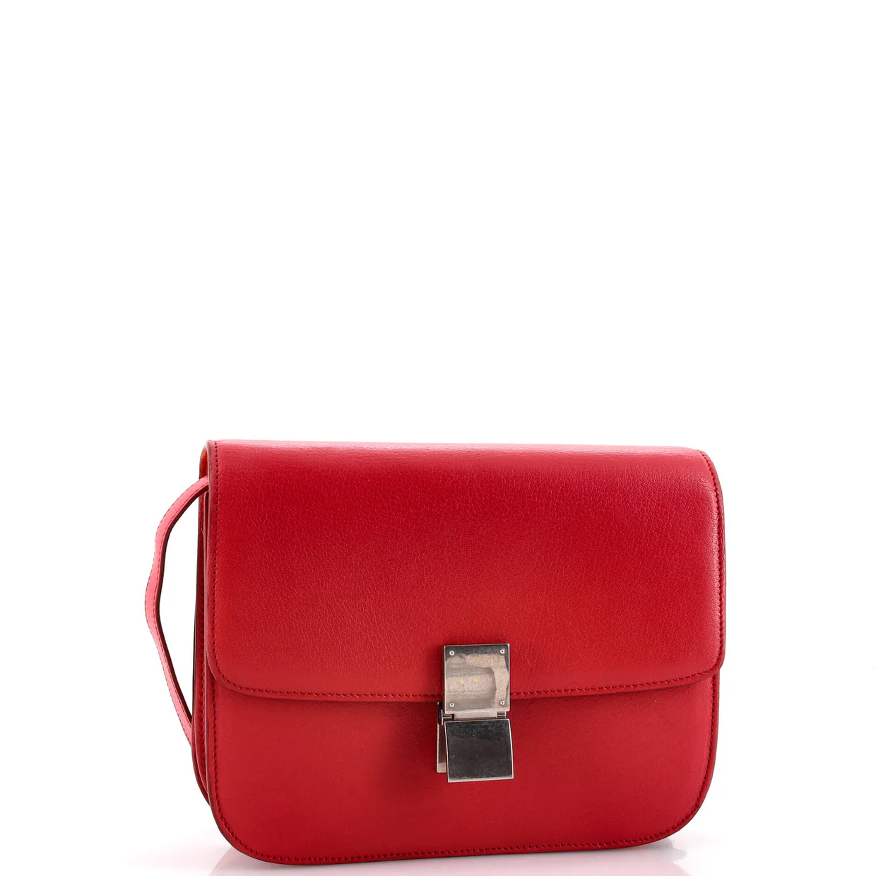 Classic Box Bag Grainy Leather Medium - Deep Luxury