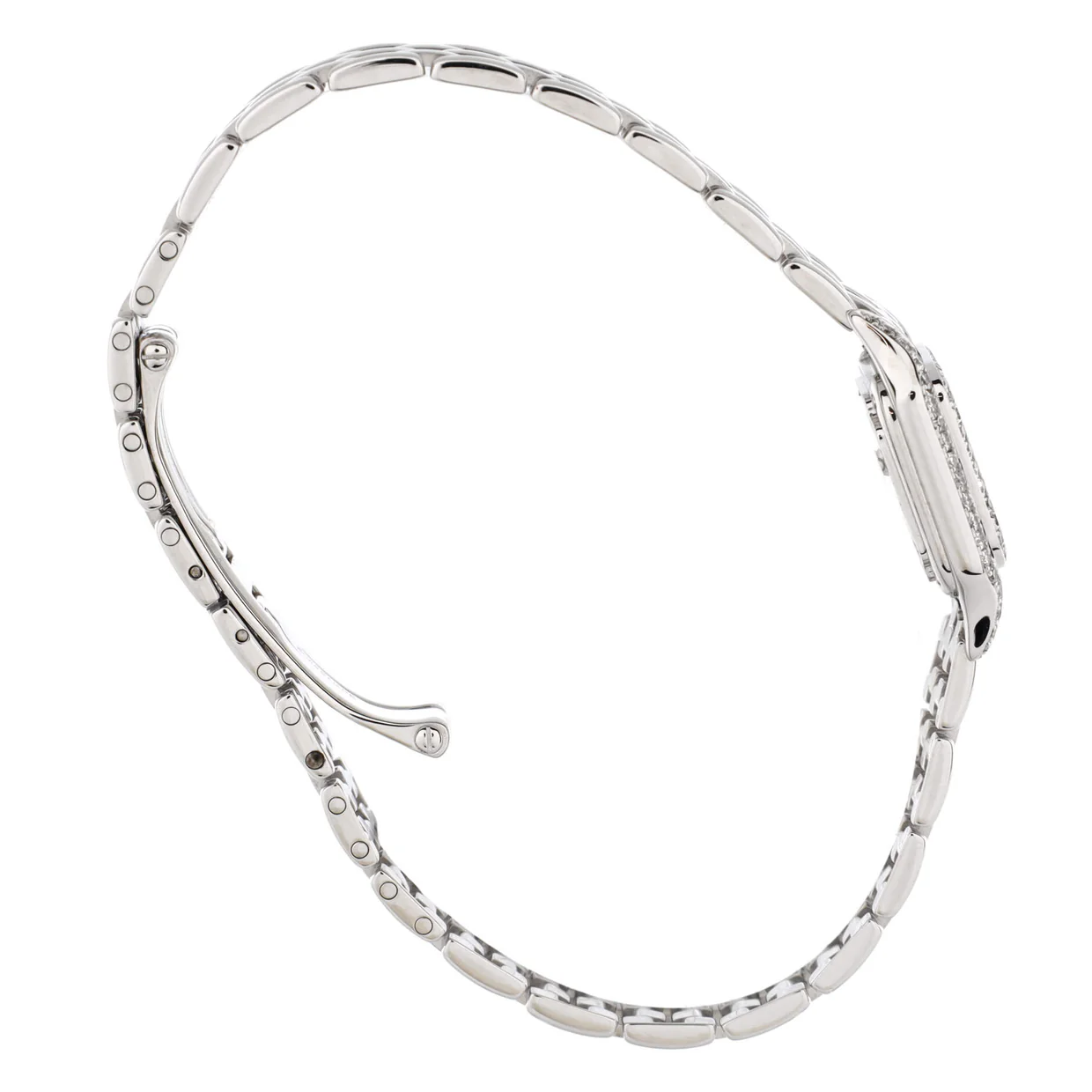 Panthere de Cartier Quartz Watch White Gold with Diamond Bezel and Lugs 17 - Deep Luxury