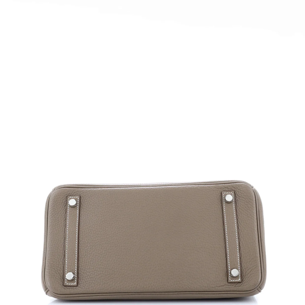 Birkin Handbag Grey Clemence with Palladium Hardware 30 - Deep Luxury