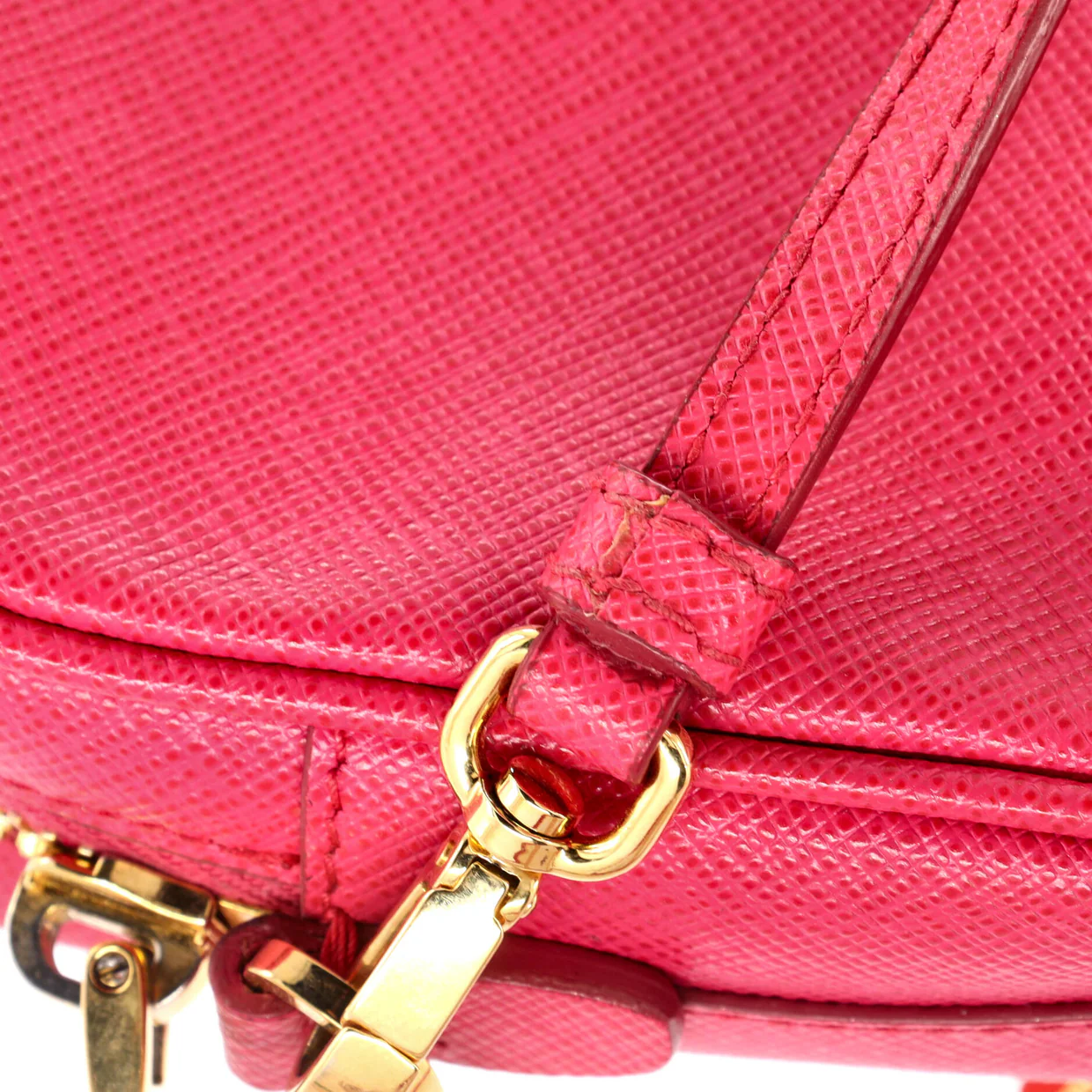 Monochrome Camera Bag Saffiano Leather Small - Deep Luxury