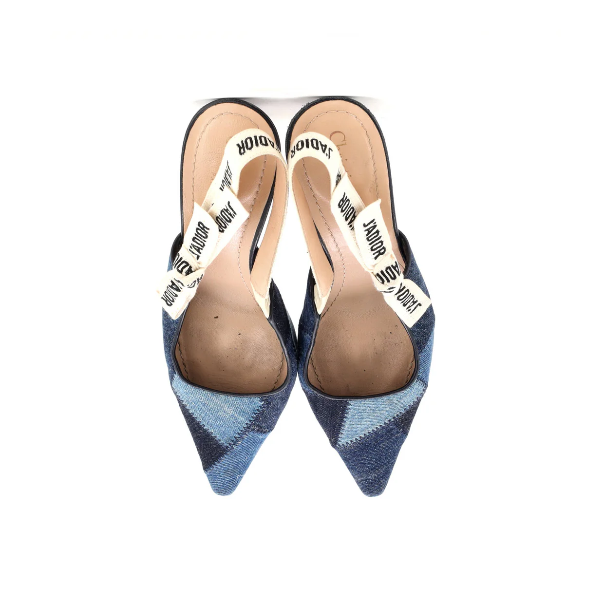 Women's J'Adior Slingback Pumps Patchwork Denim 65 - Deep Luxury